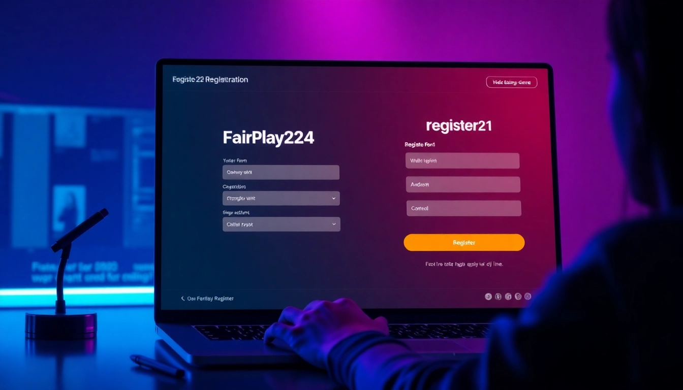 Easy FairPlay24 register process with intuitive interface highlighting online betting