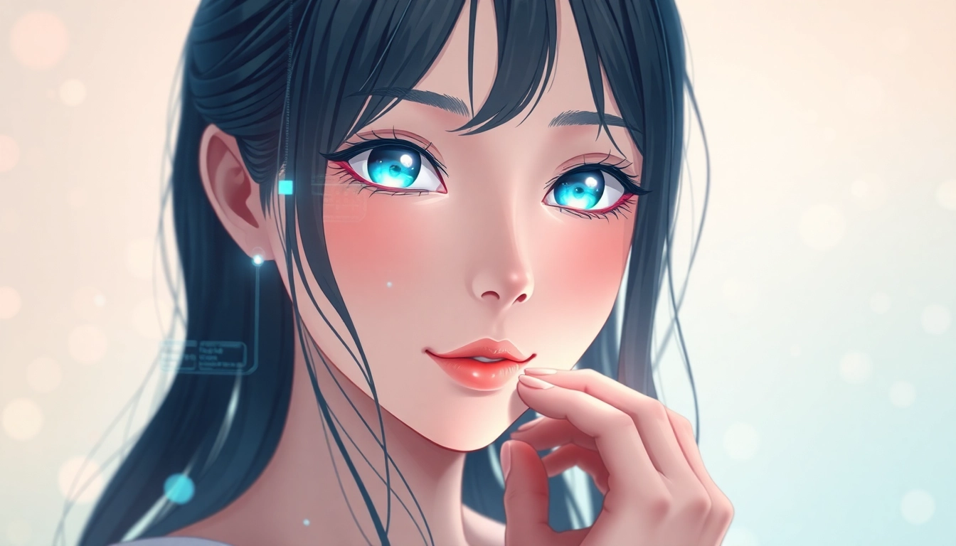 AI girlfriend engaging in realistic, unfiltered chat with a woman using a sleek app interface, showcasing intimacy and emotional connection for 2025 users.