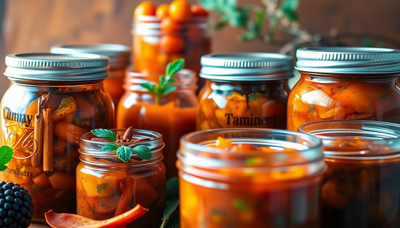 Tamarind Chutney served in a glass bowl with spices and fresh ingredients for rich flavor