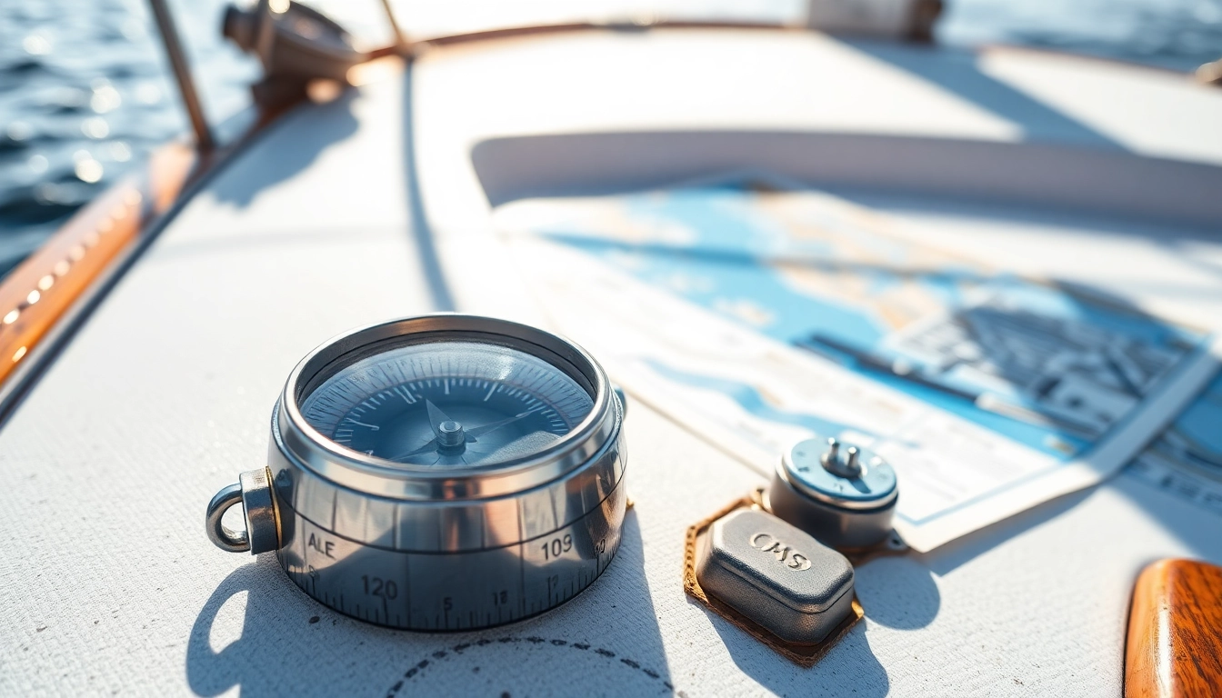 Boat navigator using Boots Versegelung techniques to determine position on calm water